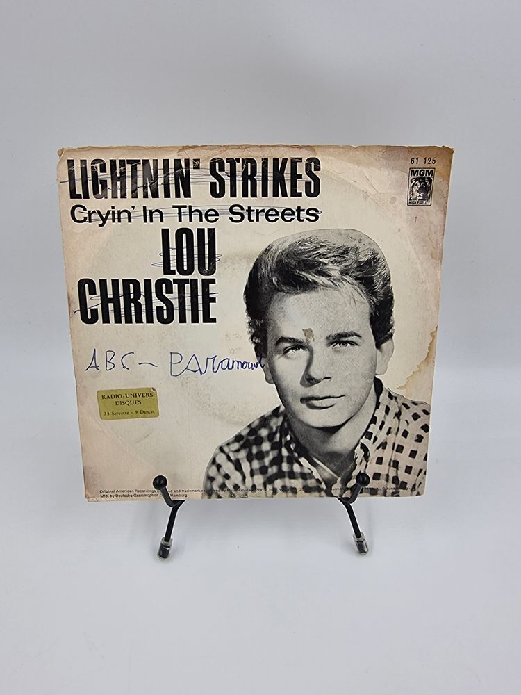 Vinyle 45 tours Lou Christie : Lightnin' Strikes (Cryin...) 8 Vulbens (74)