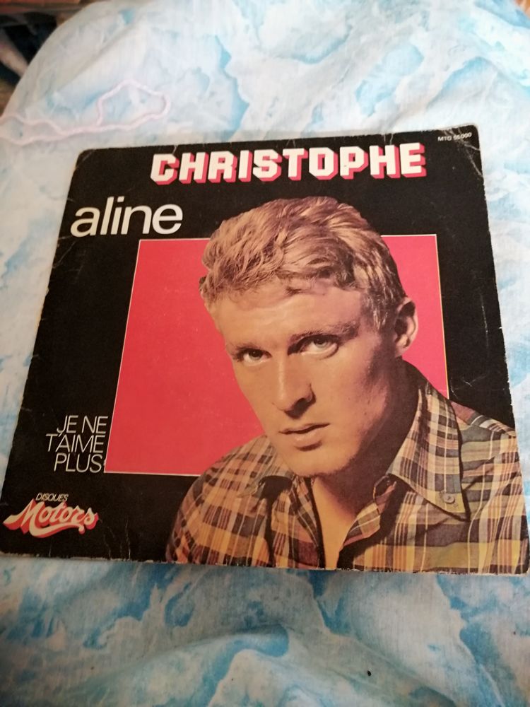 Vinyle 45 tours de Christophe 1965  Aline  10 Saint-Yzan-de-Soudiac (33)