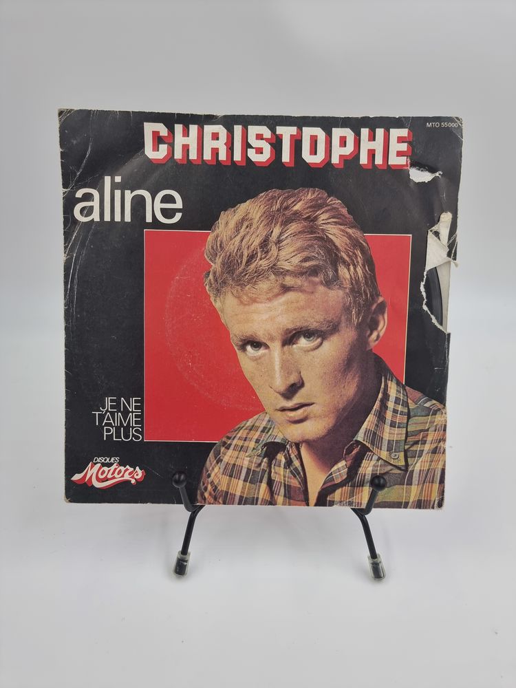 Vinyle 45 tours Christophe : Aline / Je ne t'Aime Plus avec 2 Vulbens (74)
