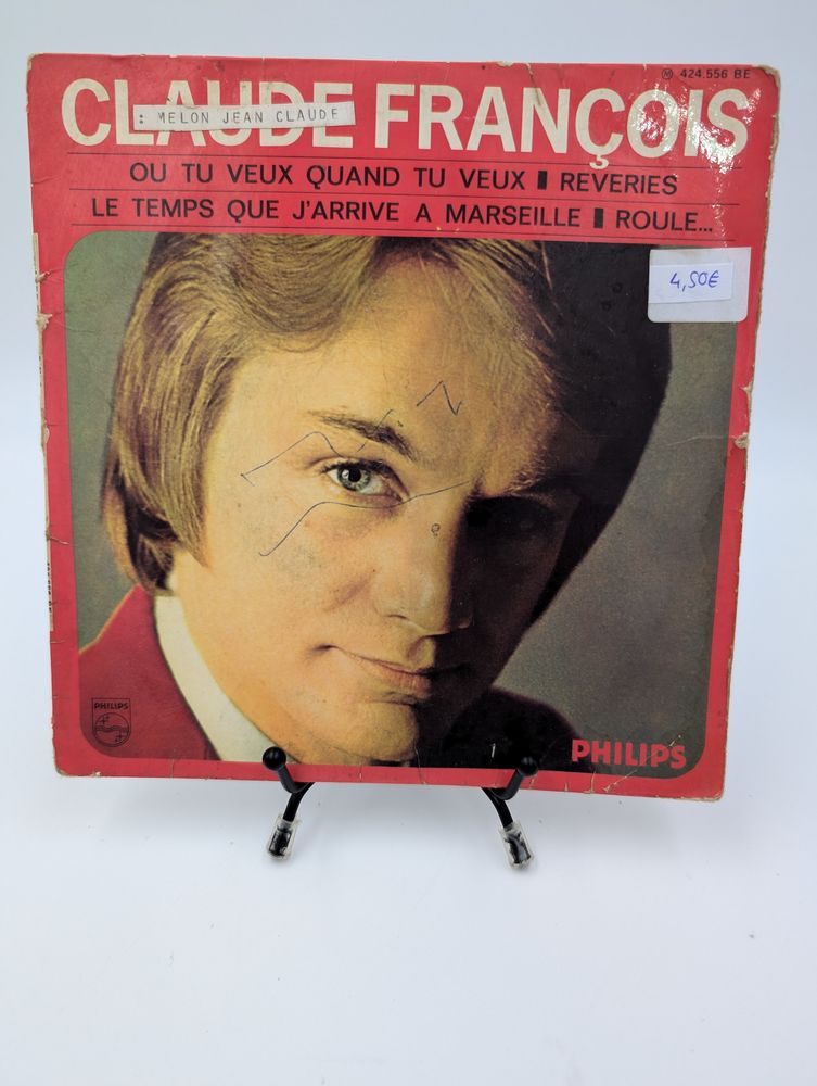 Vinyle 45 tours Claude Fran�ois : Ou tu Veux Quand tu Veux 5 Vulbens (74)