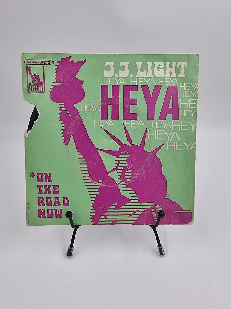 Vinyle 45 tours J.J. Light Heya (One the Road Now) 2 Vulbens (74)