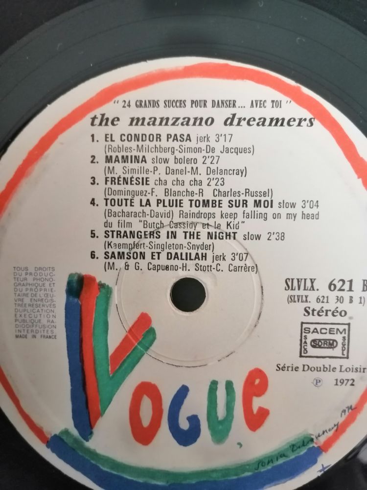 Vinyle 33 tours The manzano dreamers 1972 4 Saint-Yzan-de-Soudiac (33)