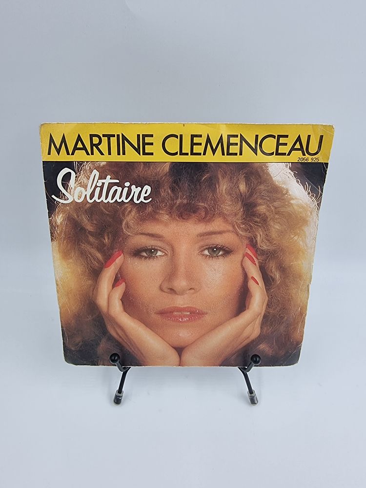 Vinyle 45 tours Martine Clemenceau : Solitaire avec fourreau 2 Vulbens (74)