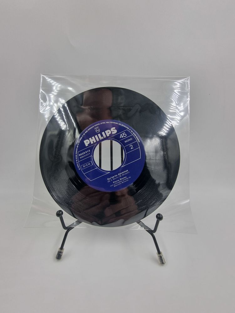 Vinyle 45 tours Pierre Monau : Qu'es-tu Devenue / Les Roses 1 Vulbens (74)