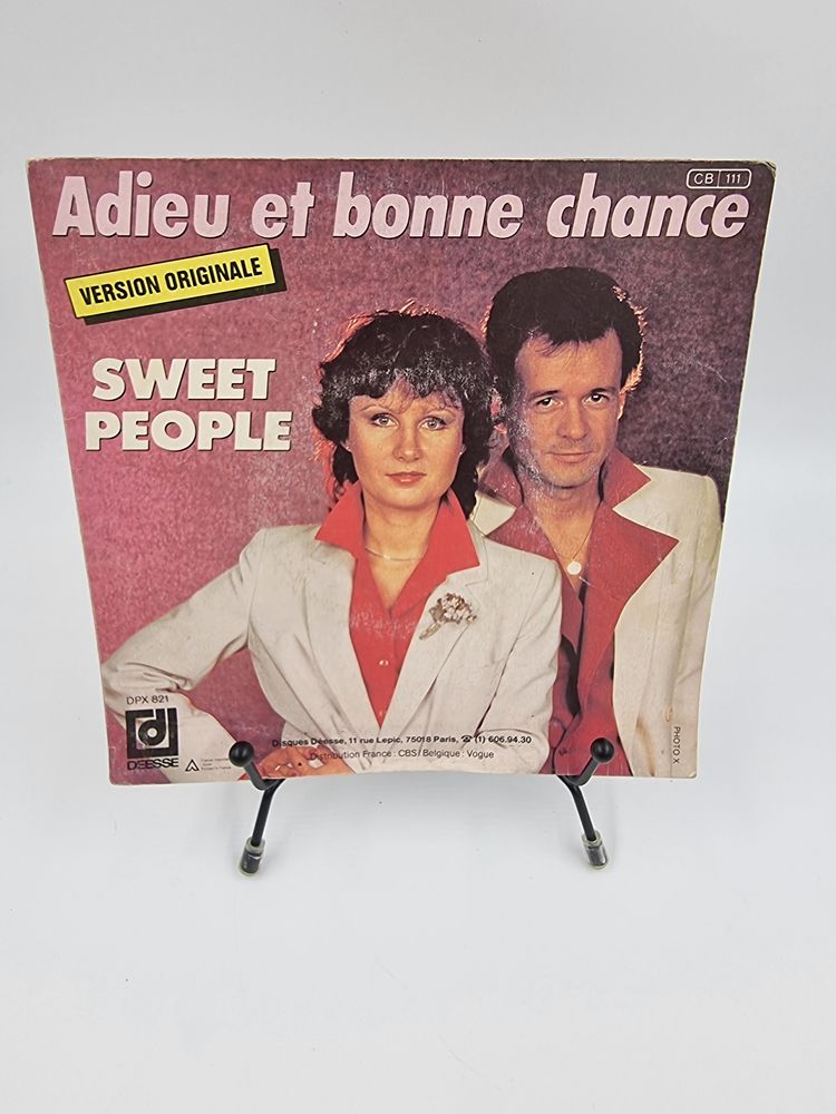 Vinyle 45 tours Sweet People : Adieu et Bonne Chance 2 Vulbens (74)