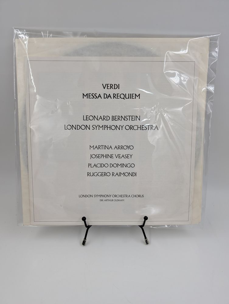 Vinyle 33 tours Verdi Massa Da Requiem : Leonard Bernstein.. 3 Vulbens (74)