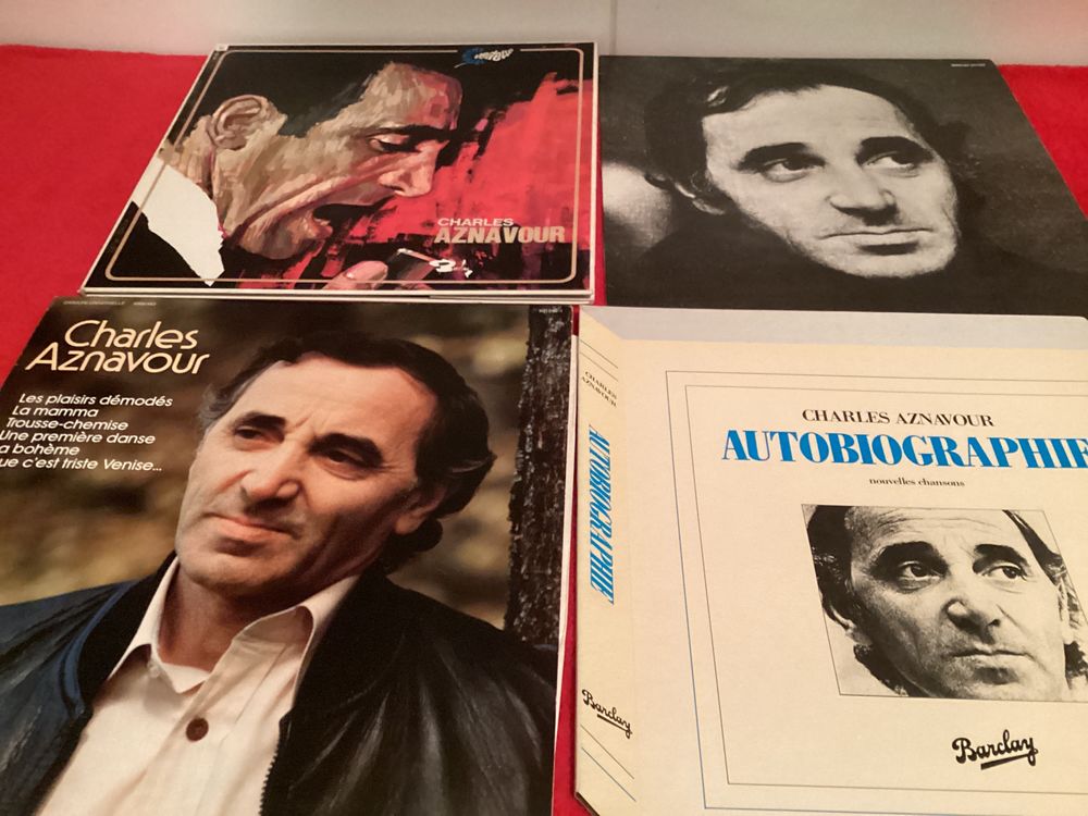 Lot de 4 vinyles charles AZNAVOUR 20 Vaucresson (92)
