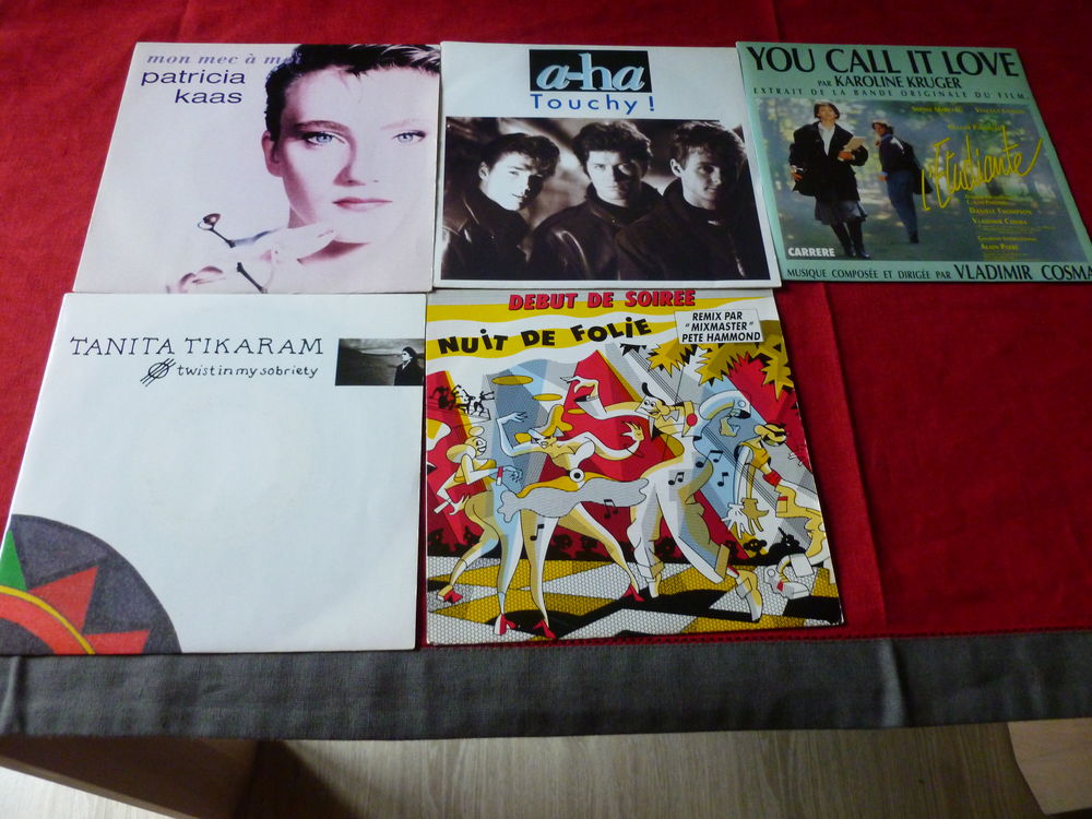 Vinyles 45 tours 1988 x 5 5 Thiais (94)