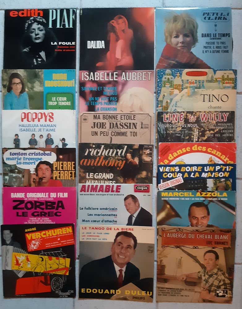 Vinyles 45 tours ann�es 60-70 0 Rennes (35)