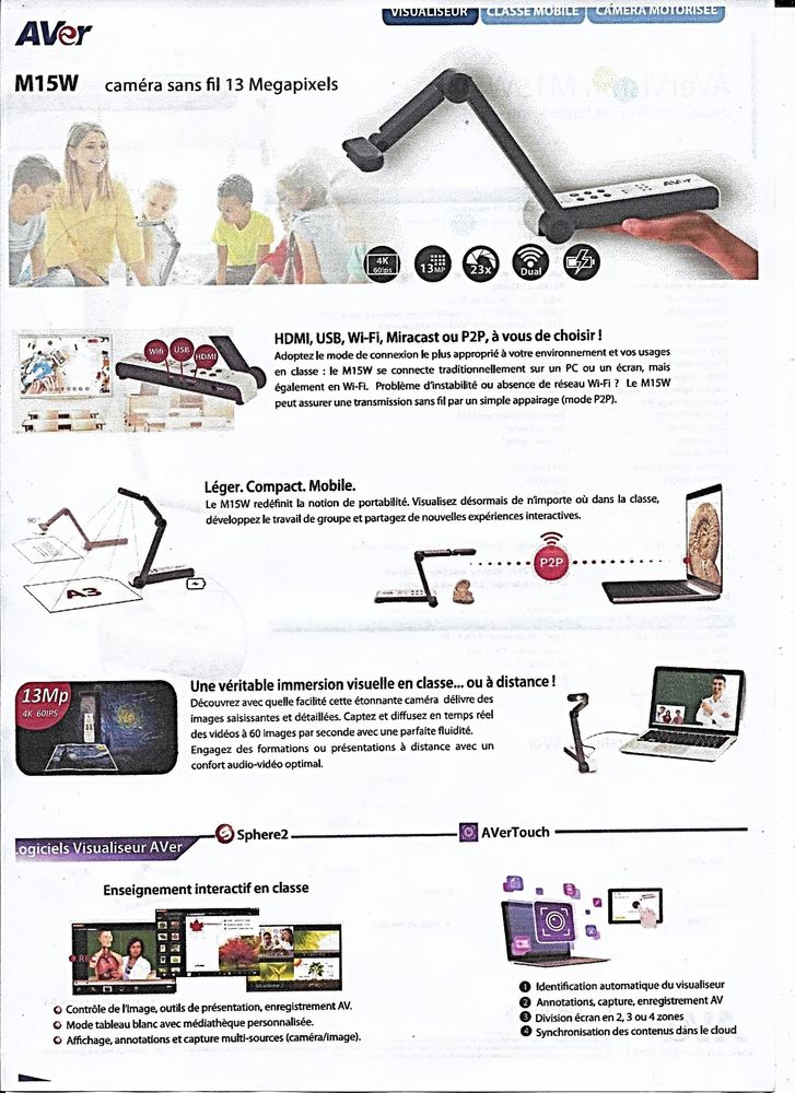 visualiseur agrandisseur AVer MW 500 Cavalaire-sur-Mer (83)