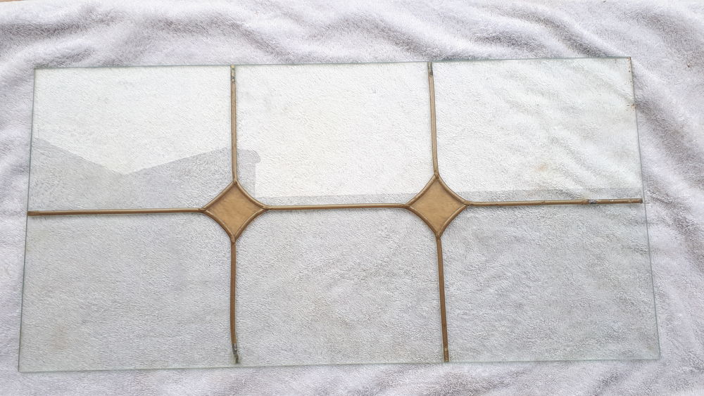 Vitre avec d�coration en �tain 20 Montigny-Lencoup (77)