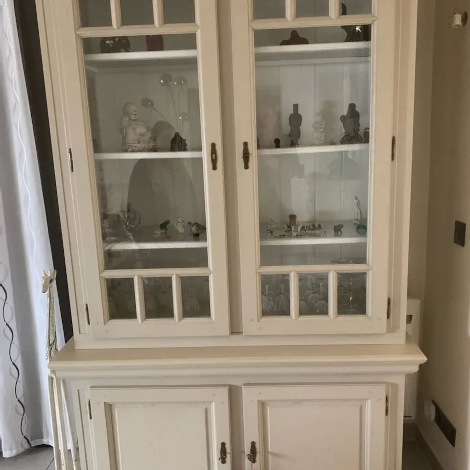  vitrine bois massif gris 350 Monb�qui (82)