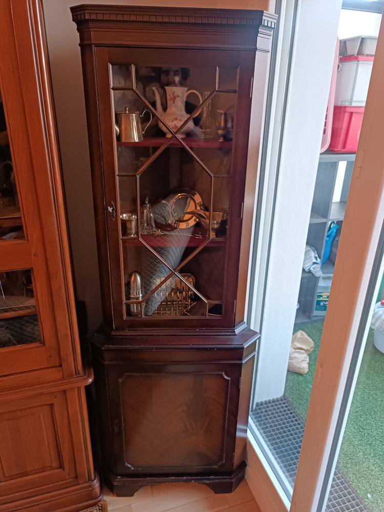 Vitrine Encoignure Anglaise en Acajou 200 Romainville (93)
