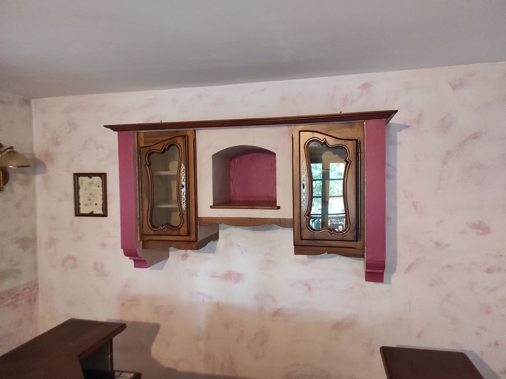 Vitrine meuble bar suspendue 85 Al�s (30)