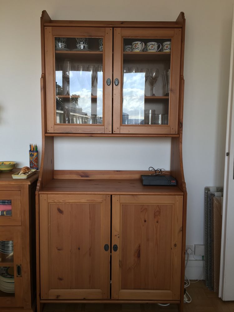 Vitrine et rangement en bois style ancien 90 Paris 15 (75)