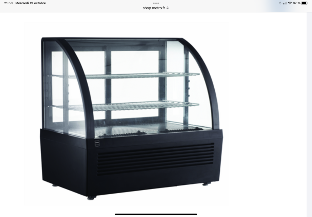 Vitrine r�frig�r� a poser m�tro 0 Chessy (77)