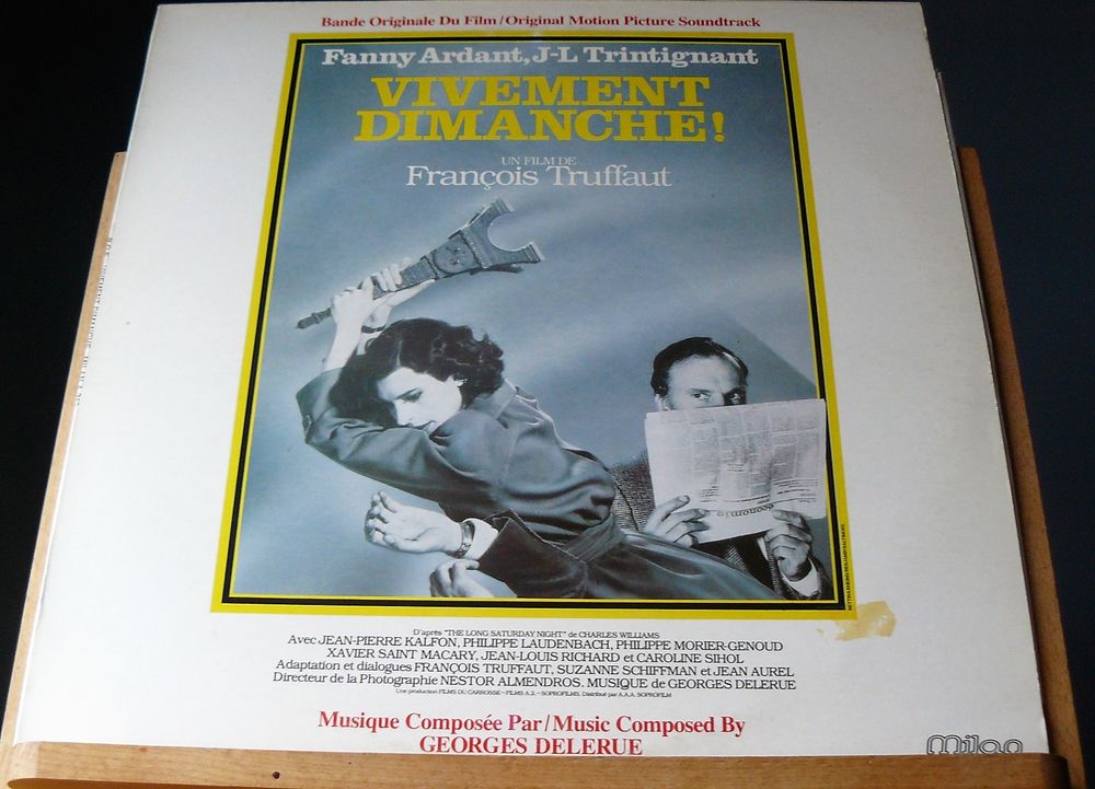 B.O. Vivement Dimanche - Georges Delerue / F. Truffaut 16 Argenteuil (95)