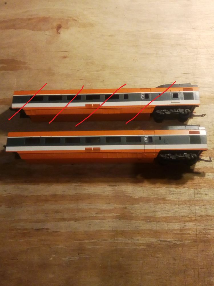 Voiture 1er� et 2 �me classe TGV Lima HO 10 Moular�s (81)