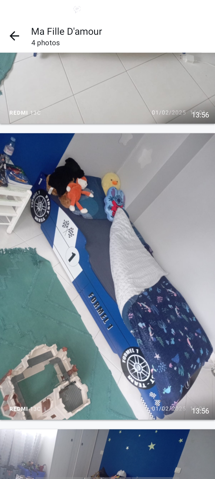 Lit voiture enfant bleu 100 Montpellier (34)