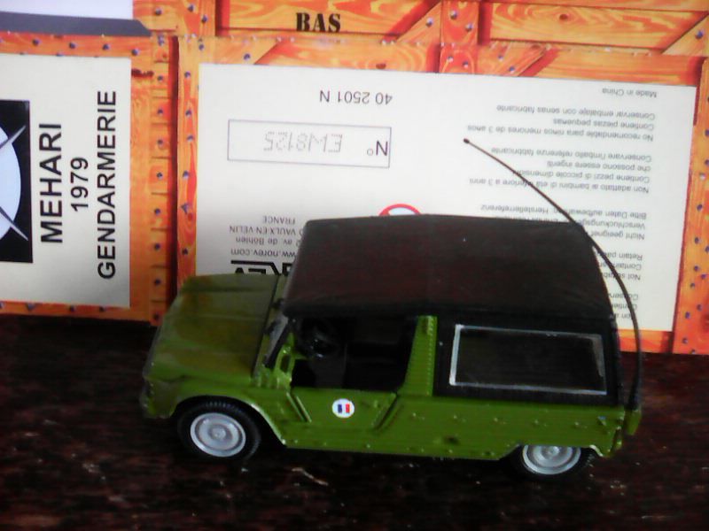 Voiture Mehari Gendarmerie 1979 Norev 1/43 14 Marmande (47)
