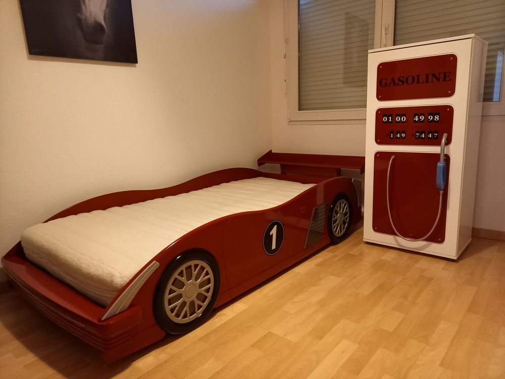 Lit voiture + sommier + matelas + armoire 220 Eckbolsheim (67)