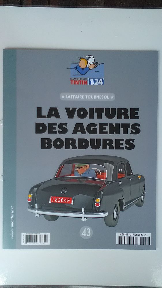VOITURE DE TINTIN LA N�43   LA VOITURE DES AGENTS BORDURES 60 Dolus-d'Ol�ron (17)