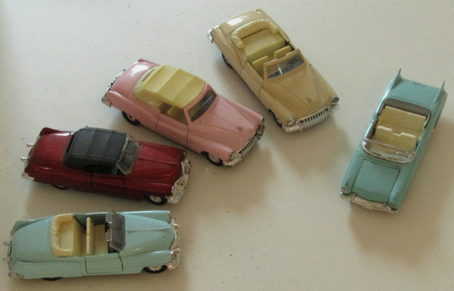  Lot 5 Voitures miniatures superbes 1/40�me des ann�es 50 30 Ch�cy (45)
