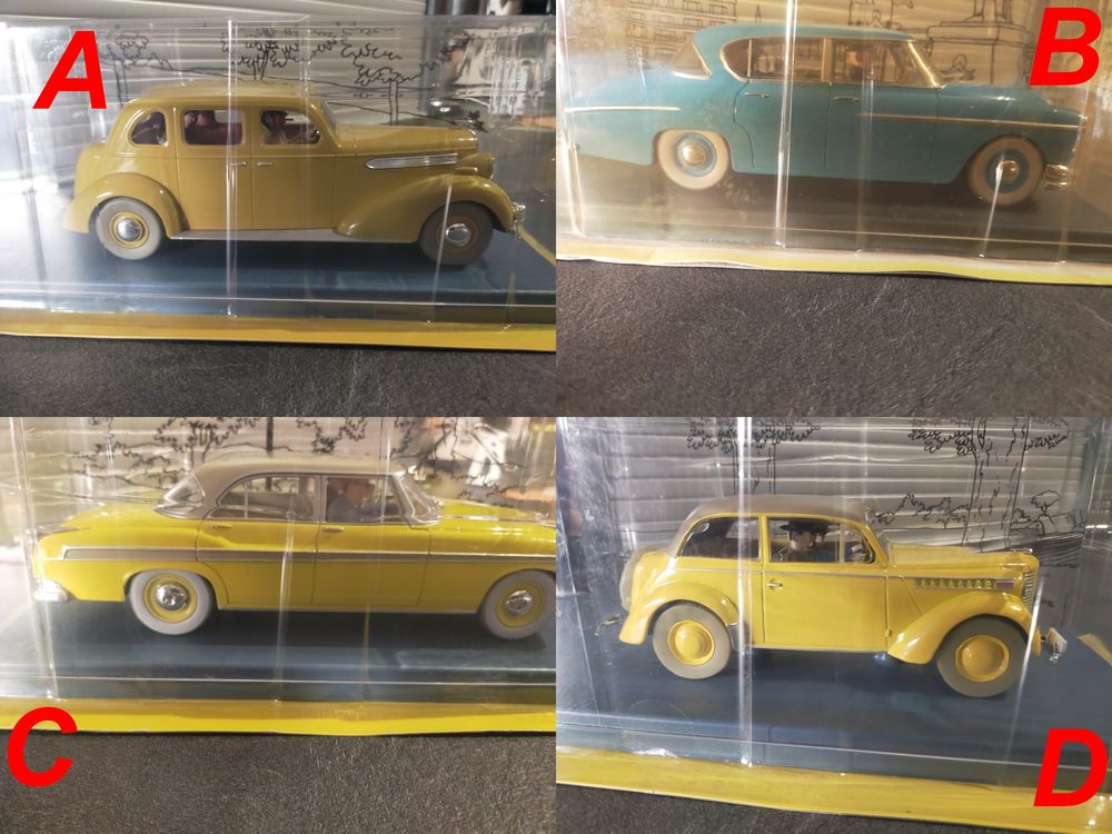4 voitures Tintin Moulinsart 1/24 neuves (39e pce)
140 �pinal (88)