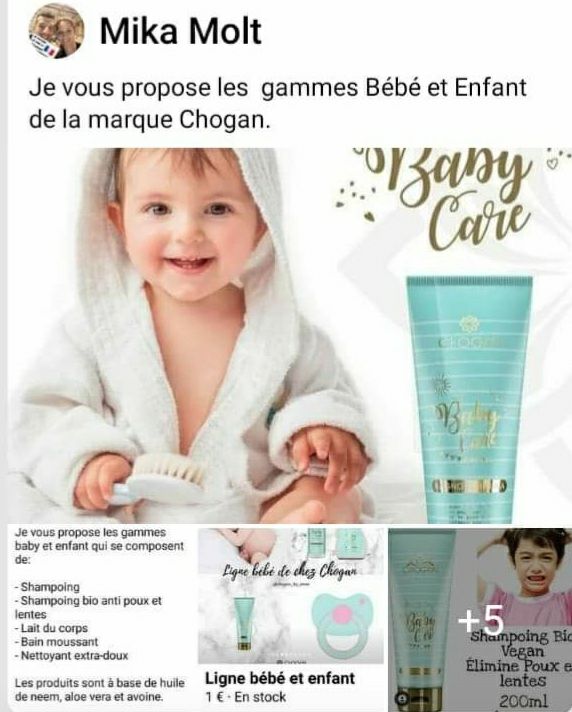 je vous propose la Gamme B�b� 100%bio. 1 Boulay-Moselle (57)