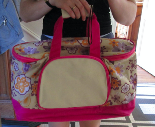 Sac de voyage ou pique-nique rose et � fleurs Neuf 5 Herblay (95)