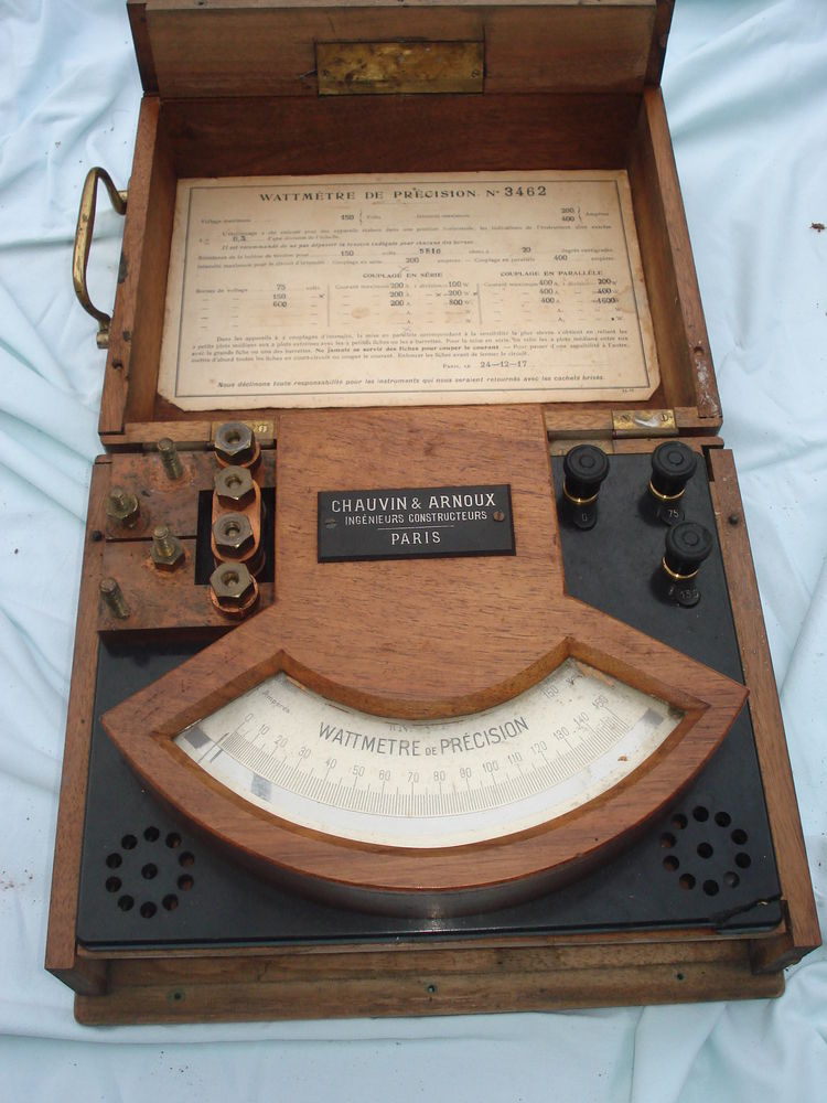 WATTMETTRE ancien bak�lite Chauvin Arnoux 140 Fontenay-le-Fleury (78)