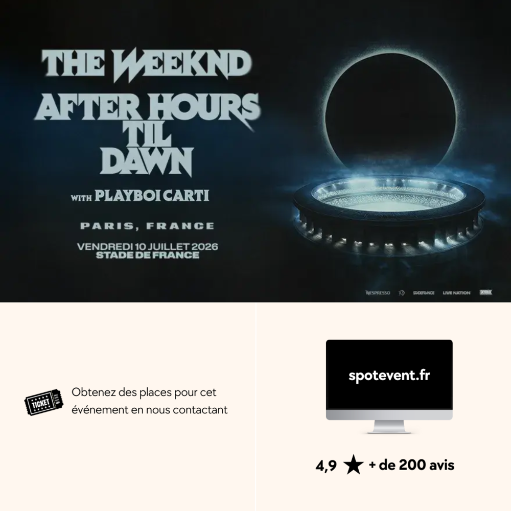 THE WEEKND / Tourn�e France 2026 / Places 
100 Paris (75)