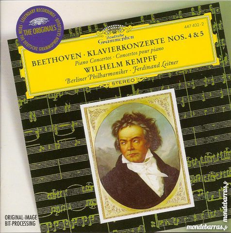 Wilhelm Kempff Beethoven Klavierkonzerte Nos. 4/5 8 Maurepas (78)