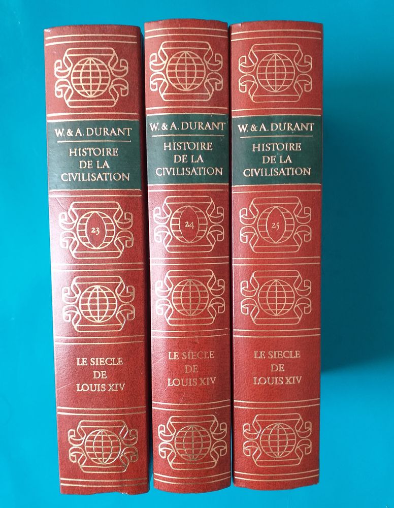 Will et Ariel DURANT : Histoire de la civilisation 3 tomes LE SIECLE DE LOUIS XIV 20 Montauban (82)