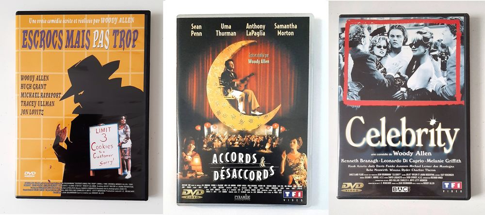 WOODY ALLEN. Lot de  3xDVDs en parfait �tat. 6 Fontenay-sous-Bois (94)