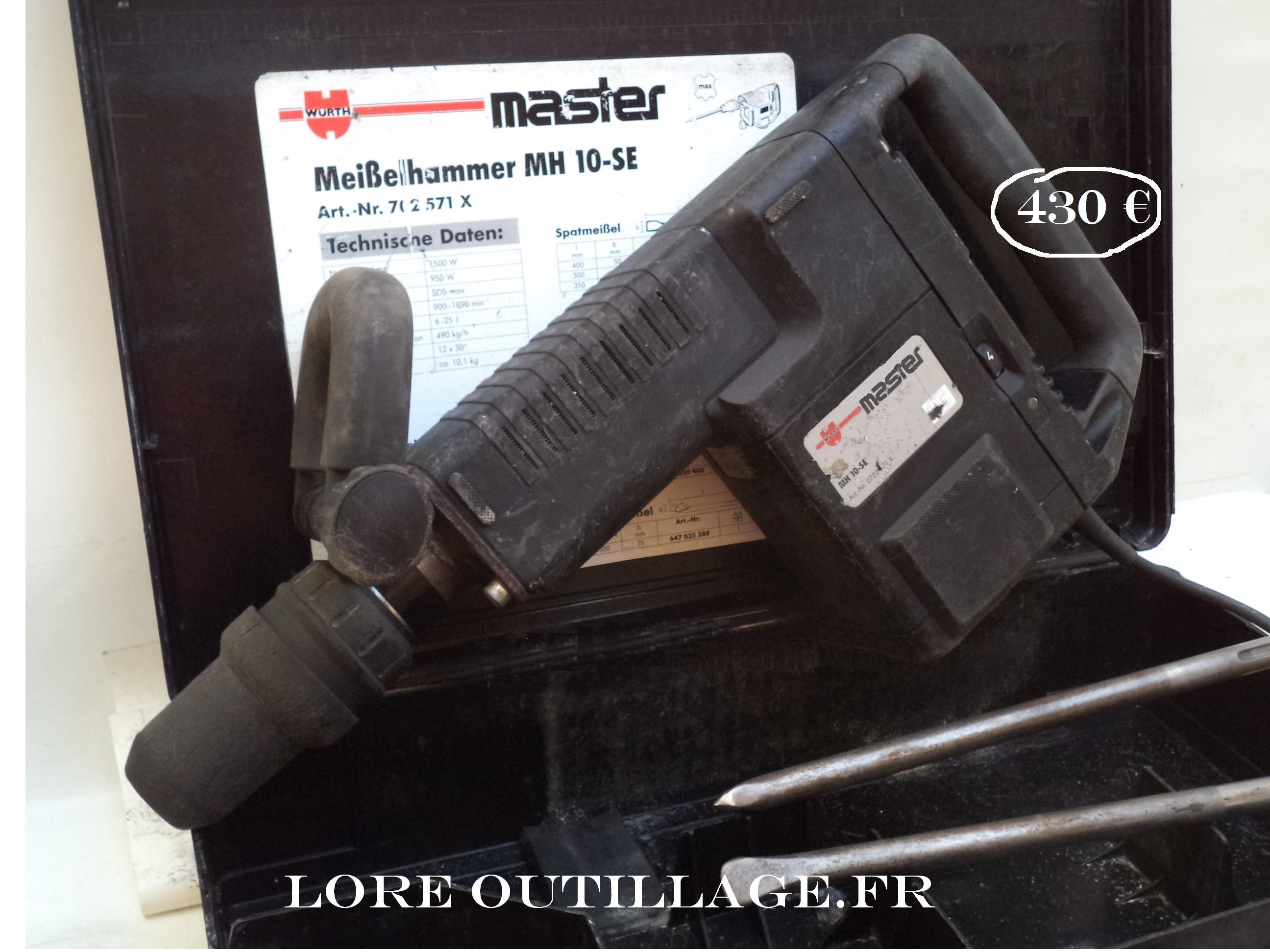 WURTH MH 10-SE - Marteau-piqueur 430 Cagnes-sur-Mer (06)