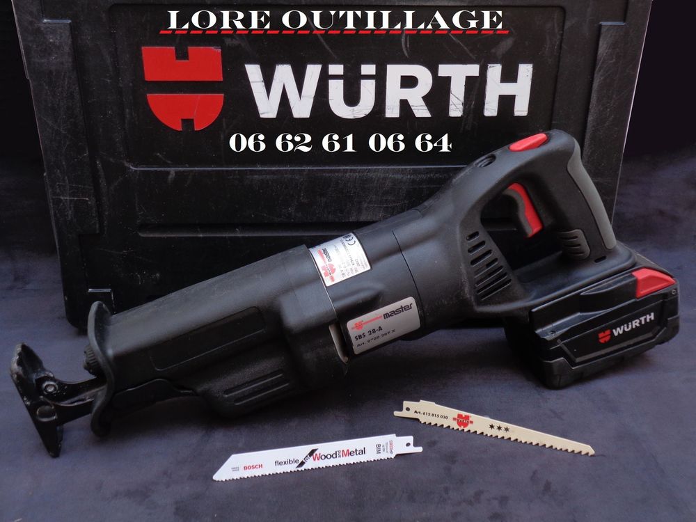 WURTH SBS 28-A / Scie sabre 28v 360 Cagnes-sur-Mer (06)