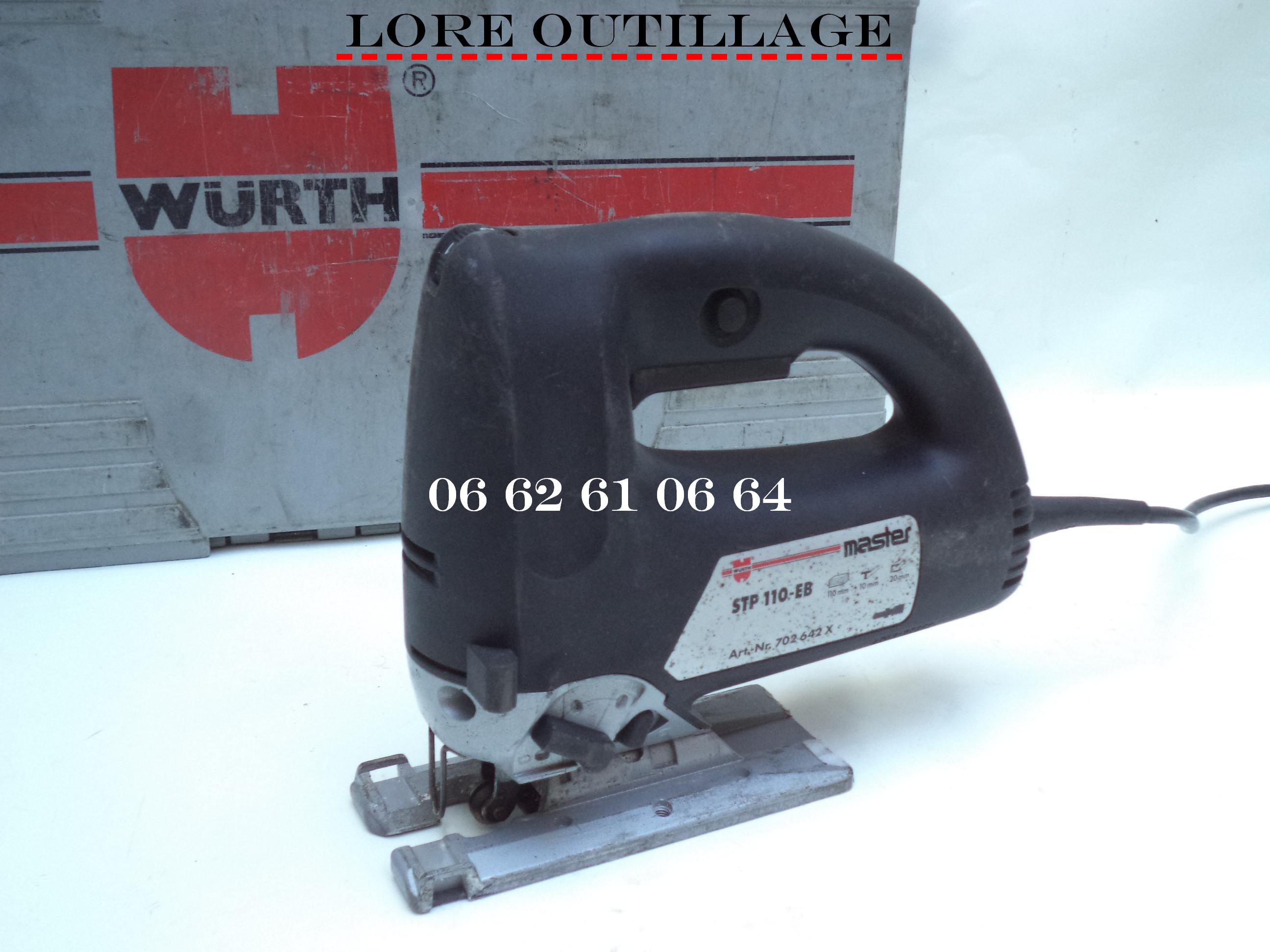 WURTH STP 110 EB - Scie sauteuse pendulaire 80 Cagnes-sur-Mer (06)