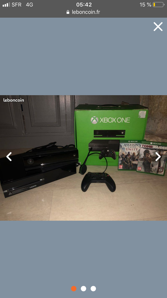 Xbox one 500go ,2 manettes, Kinect, 1 casque et 3 jeux 140 Paris 20 (75)