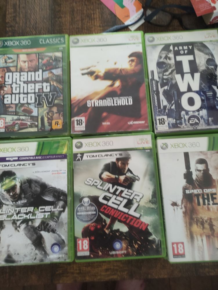 Xbox 360 + manette+ kinect + 11 jeux 100 Tours (37)
