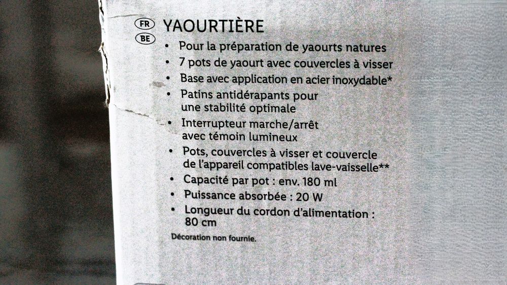 Yaourti�re 15 Thionville (57)