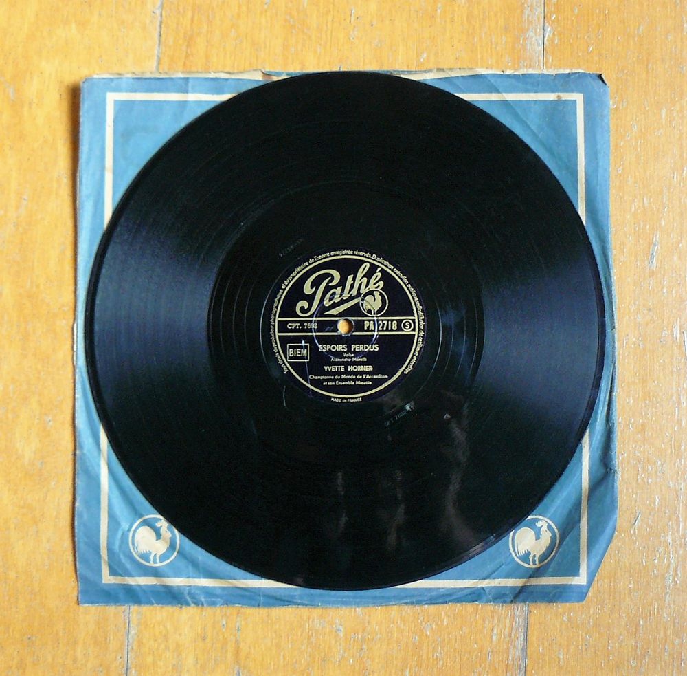 Yvette HORNER : Aubade d'oiseaux / Espoirs perduS - 78 tours 14 Argenteuil (95)