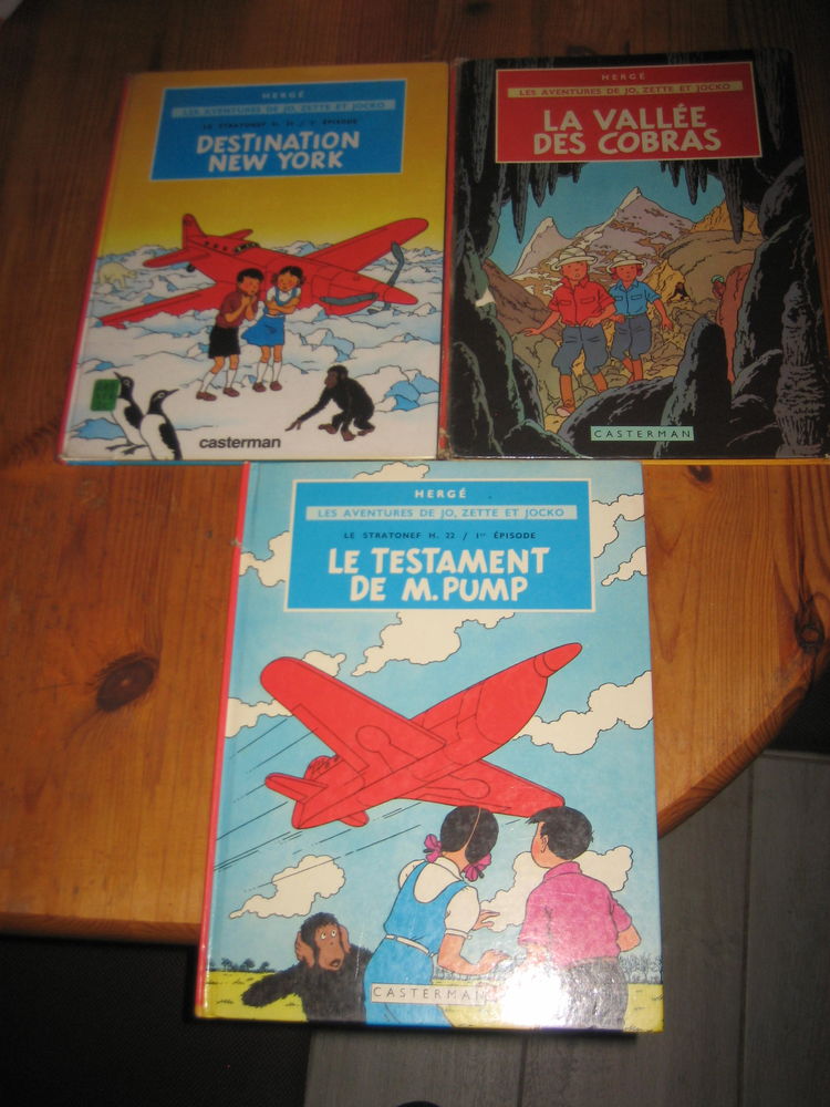 lot 3 bd JOE ZETTE ET JOCKO CATESRMAN HERGE 15 C�zy (89)