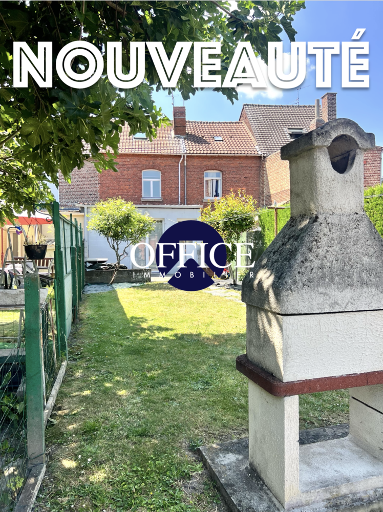Maison 1930 en briques 4 Chambres  90 m²  Jardin  Fort potentiel  Lens