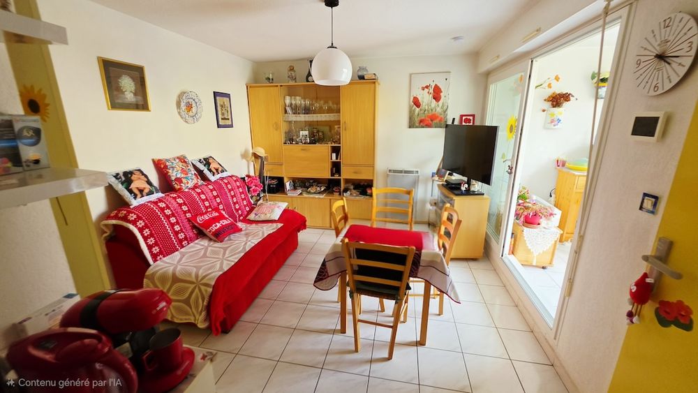 LE CAP D'AGDE - Situé au bas des falaises, Appartement 2 Pièces + Cabine ( 29,64 m² loi carrez )