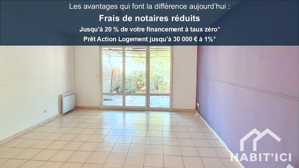 Maison 3 pièces avec jardin + garage