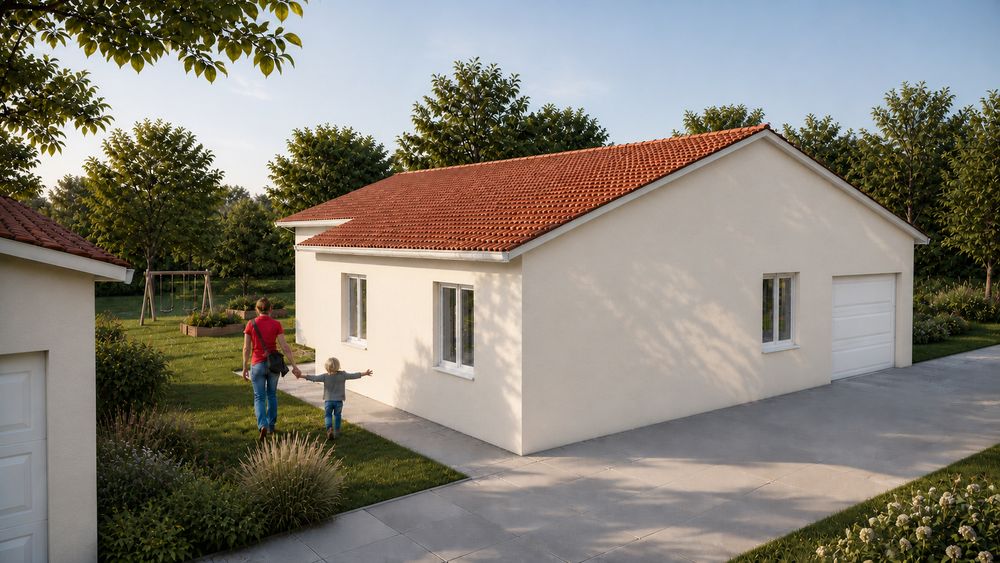 Emplacement rare à Bouloc - maison T4 neuve - permis déjà accordé