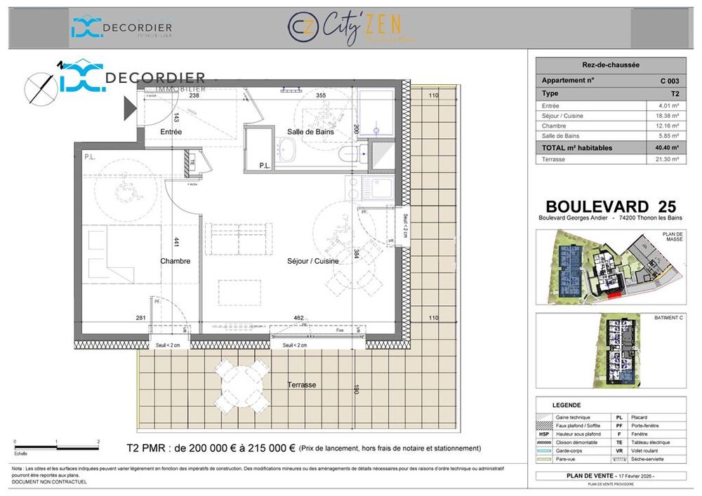 THONON-LES-BAINS APPARTEMENT T2 NEUF