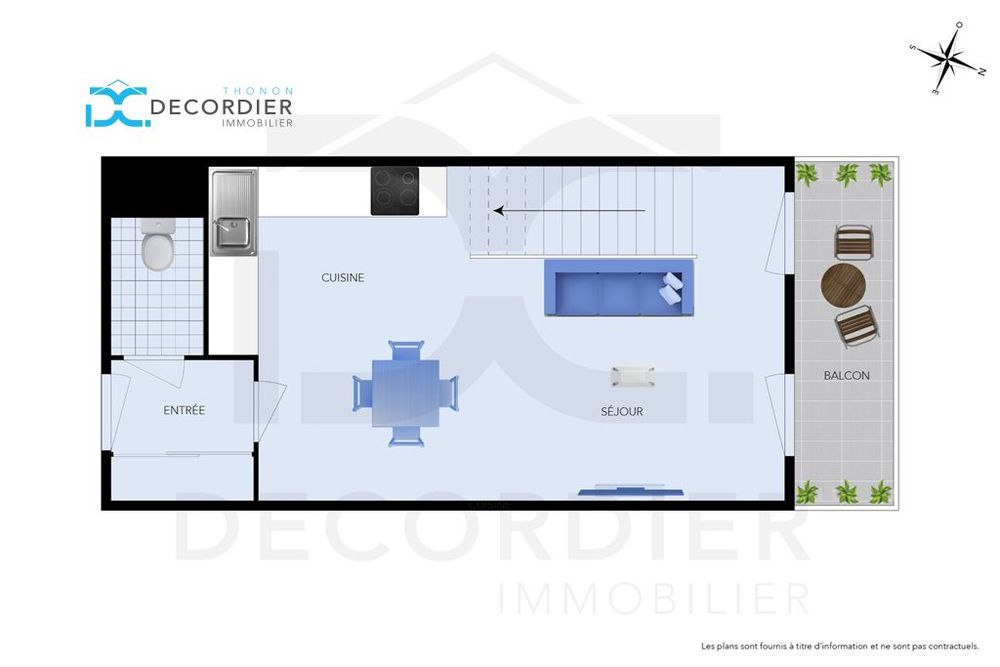APPARTEMENT T2 BIS DUPLEX 47 M² + 12M2 HORS-CARREZ