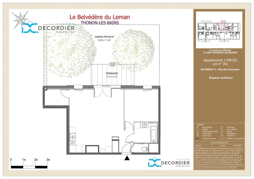 À VENDRE - T2 NEUF - CENTRE-VILLE - THONON-LES-BAINS (74200)